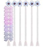 cherrboll 6PCS Hair Bow Holder for Girls, Flower Bows Organizer, Floral Hair Clips Storage Organizer Display Wall Hanging for Baby Toddler Room Nursery Decors