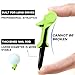 HUAEN Plastic Golf Tees,12 Pack 3-1/4 Inch Reduced Friction & Side Spin, Unbreakable Flexible Plastic Covering Tees