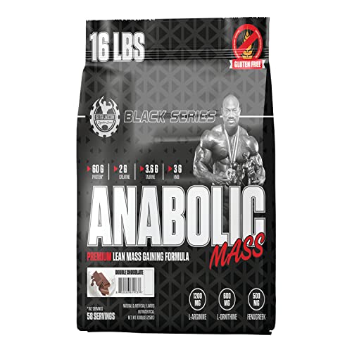Image of Dexter Jackson Signature Series Black Series Anabolic | Premium Lean Mass Gainer |Chocolate Flavor | Gluten Free |22 Serving, 16Lbs