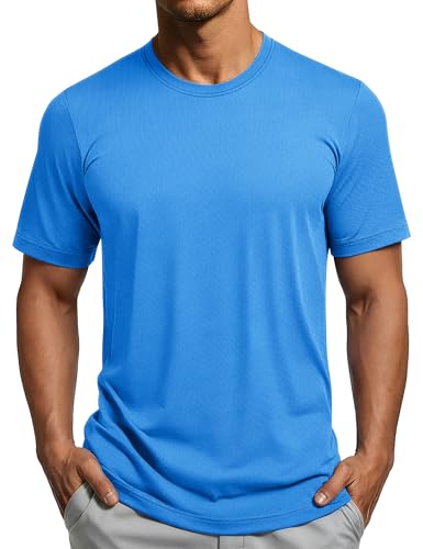 MAGCOMSEN Running Shirts for Men Athletic Dry Fit Short Sleeve