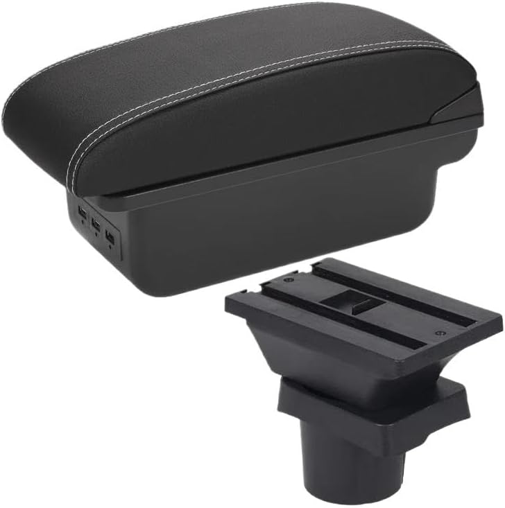 に適合する シート に適合する Mii アームレストコンソール収納ボックスカップホルダーカーアクセサリー PYPFQUMQGR(B3