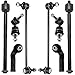 Detroit Axle - 8PC Front and Rear Sway Bars and Inner Outer Tie Rod End Links for 2008-2013 Volvo C30 - [2006-2013 C70] - 2005-2011 S40/V50
