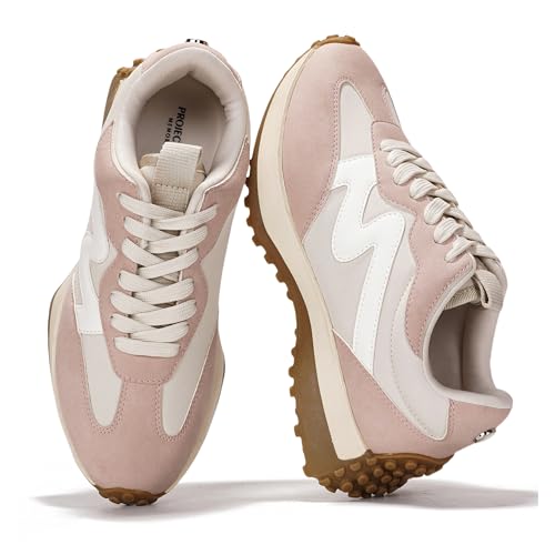 Image of Project Cloud Trendy Fashion Sneakers for Women 2026 - Memory Foam and Non-Slip Comfortable Casual Ladies Shoes for Womens Fashion Sneakers - Lightweight Lace-up Shoes (Lecco)