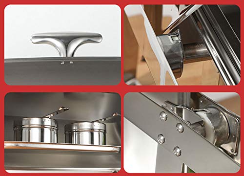 Chafers e Aquecedores de Buffet, Rechauds, Servidores de Buffet Redondos em Aço Inox e Aquecedores d
