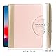 GraduatePro Schreibmappe A4 Leder Dokumentenmappe Business Tablet Mappe Ordner Klemmbrettmappe mit Deckel Organizer Reißverschluss Portfolio Rosa