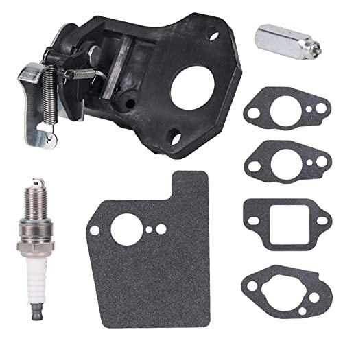 Mikatesi 16620-Z8D-305 Thermo Wax Assembly & 16600-Z8B-900 Choke Control for Honda GCV160 GCV160A0 GCV160LA0 GCV160LA1 GCV190 GCV190LA HRX217 HRR216 Lawn Mower Engine Parts - with Spark Plug Gaskets