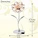 Matashi for Mom, Girlfriend - Sunflower Figurine, Rose Gold Crystal Studded Flower Figurines - Tabletop Showpiece for Grandma