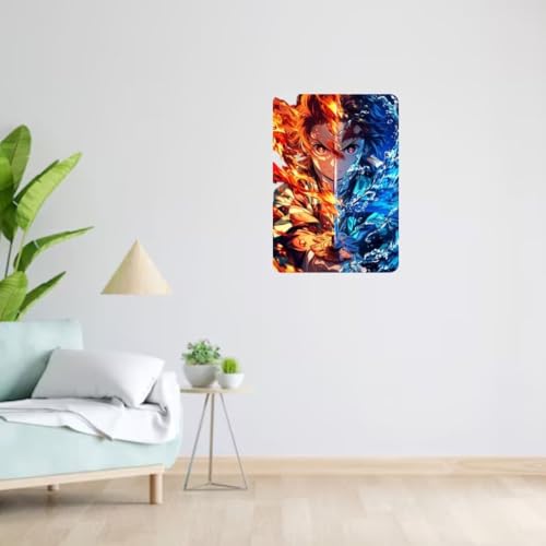 Image of Zesta Bathroom Decor Items Washroom Decor Tin Sign | Aesthetic Posters Wall Poster for Bedroom | Magnetic Cafe Decoration Items / Restaurant Decorations Items | Quirky Home Decor Bar Accent (Demon Slayer (5))
