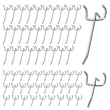 Casenly Ganchos para paneles perforados, 60 Accesorios para tableros, pegboard pegboard gancho portaherramientas de metal herramienta ganchos para portaherramientas de pared garaje estantería taller