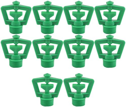 10PCS G1 / 2 Male Thread 360 Degree Rotating Sprinkler | Garden Lawn Irrigation Supplies | Water Saving Sprinkler for Greenhouse/Farming/Vegetables