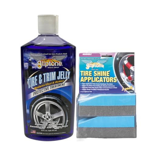Gliptone Tire & Trim Jelly 16 oz, Long-Lasting High Gloss Tire Gel, Non-Sling,...