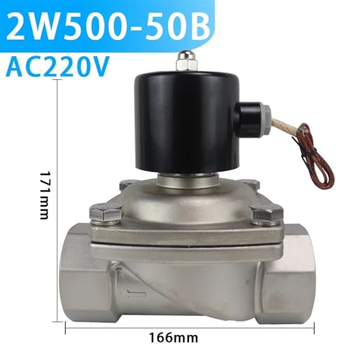 Électrovanne en acier inoxydable 304 2W200-20 AC220V vanne de commande pour gaz et eau