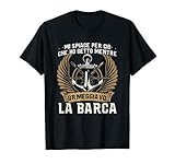 Maglietta divertente con tema barche per uomini, donne e ragazzi a cui piaciono la nautica, i motoscafi, le barche a vela ed i pontoni. Maglietta divertente per capitani di navi Uomini Nautica Pontone Motoscafo. Maglietta barca a vela per uomini