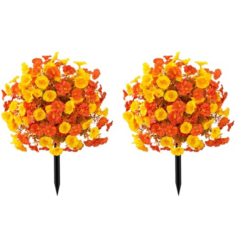 Insert de sol artifice Morning Glory Naroote en jaune orange d'automne x2 - 2