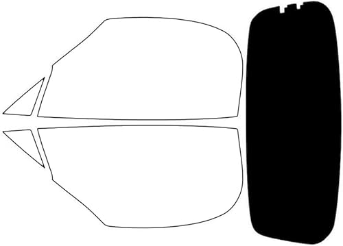 Miniatura 9 de Rvinyl Kit de tinte de ventana compatible con Mazda Miata 2016-2023 (convertible) - Kit de precorte delantero - 35% Delantero: 35%,Parte delantera