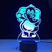 Produktbild Cartoon Elefant 3D Nachtlicht LED 7-Farben USB Illusion Gradient Weihnachtsgeburtstag Geschenk Spielzeug Tischlampe für Kinder