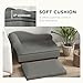 MATONELL Small Dog Bed Pet Sofa with Storage Gray Faux Linen Cushion Wooden Frame Cozy Tufted Design for Pets Up to 22lbs