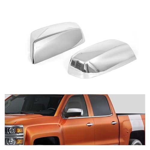 Coque rétroviseur chromée Chevrolet Silverado 1500 remplace coque rayée - 2