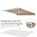 Outsunny 13' x 8' Retractable Awning, Patio Awnings, Sunshade Shelter w/Manual Crank Handle, UV & Water-Resistant Fabric and Aluminum Frame for Deck, Balcony, Yard, Beige