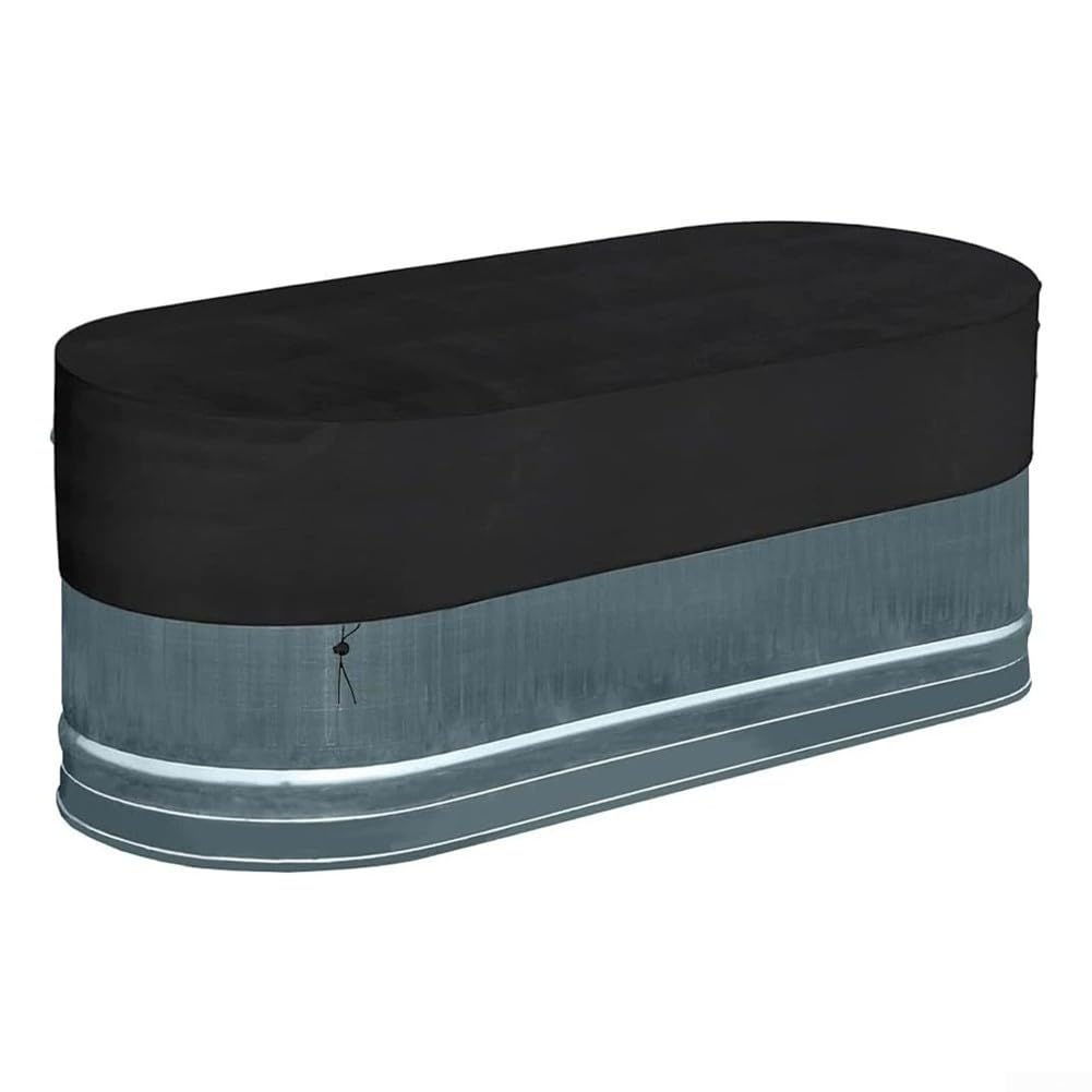 4ft/5ft/6ft Cold Plunge Tub Cover, Waterpoof Oval Tank Pool Cover For Maximum Coverage Of Horse Troughs(240 * 60 * 30cm)