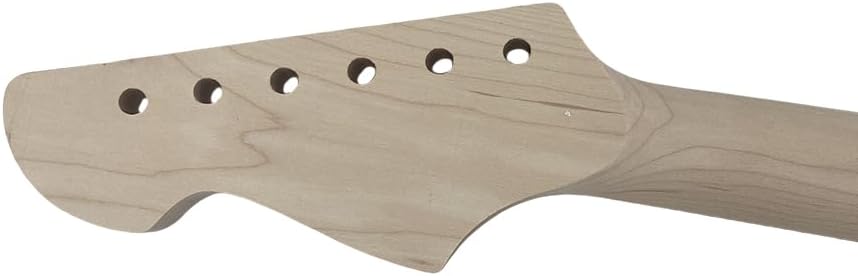 Vetimobato Maple Electric Guitar Neck 22 Fret 27inch Dot Inlaid Rosewood Fretboard Bolt On Unfinished Guitar Neck Replacement Guitar Parts