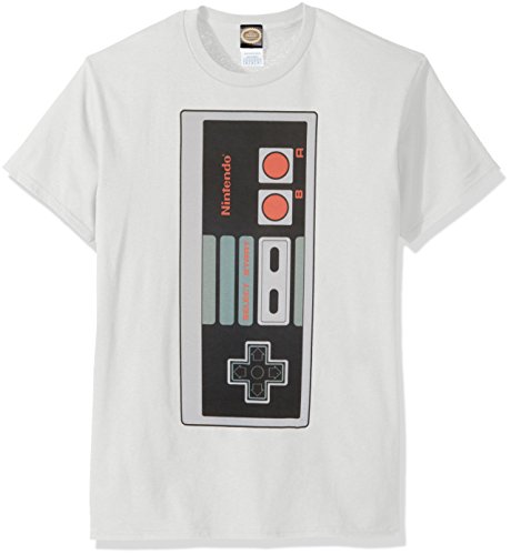 T-Shirt Nintendo Homme NNTD0069 Blanc L vêtement coton col rond mode geek