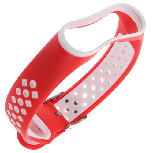 AOKWAWALIY Silicone Two Tone Wristband Replacement Band for 3 and 4 Minimalist Strap and White Accessories for Users