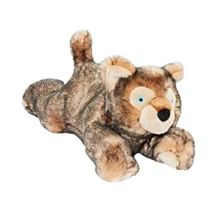 Fluff & Tuff Lobo Wolf Pup Plush Dog Toy,All Breed Sizes