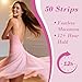 50-Strips Fashion Double Sided Tape - Strong Body Adhesive for Clothes & Skin Waterproof, No Residue, Hypoallergenic for All Skin Shades