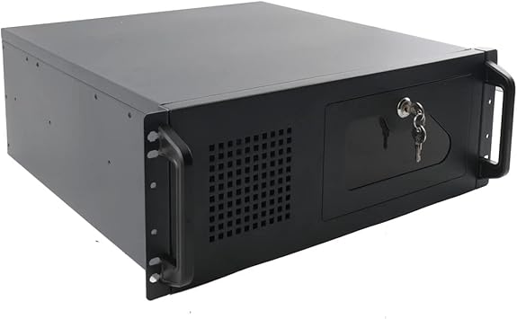4U Server Case Rack Mount, 7X3.5 + 2X 5.25 HDD, 4U Rackmount Server Chassis, Security Lockable Computer Cases for Home Lab NAS Streaming PC
