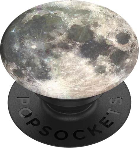 PopSockets PopGrip - Soporte y Agarre para Teléfonos Móviles y Tabletas con un Top Intercambiable - Moon