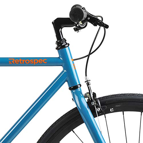 Retrospec Harper Single-Speed Fixed Gear Urban Commuter Bike, 60cm, xl, Atlantic Blue - Thumbnail 5