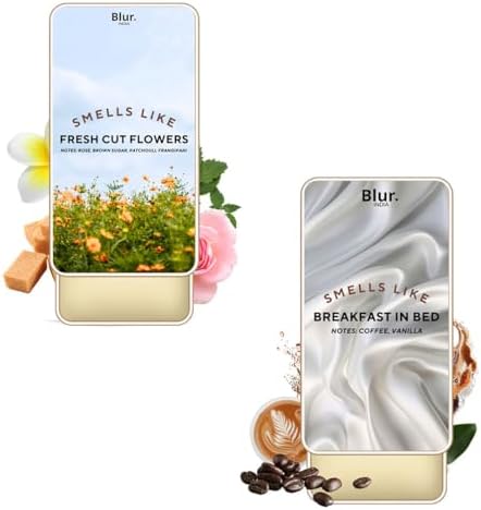 Blur India Solid Perfumes | Fresh Cut Flowers & Breakfast in Bed | Alcohol-Free | Features a Floral and Cozy Aroma with Strong, Perfume Primer | Perfect for Daily Use | Pack of 2 | 10g Each