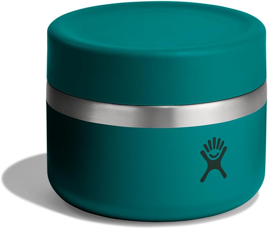 Hydro Flask Food Jar – Insulated Stainless Steel, Snack Travel Container for Hot Food, Lunch, & Soup 12 Oz Deep Teal