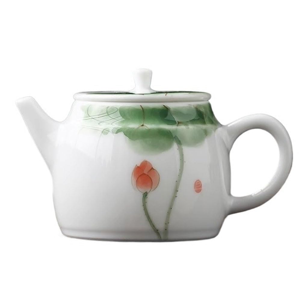 Czajniczek Kreatywny, ręcznie malowany czajniczek Lotus Mały czajniczek Ceramiczny zaparzacz do herbaty Domowy zestaw do herbaty Pojedynczy dzbanek Czarna herbata Kung Fu czajniczek Czajniczek