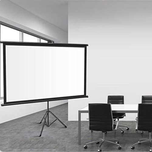 Ecran Videoprojecteur，Ecran de Projection，Ecran Projecteur，DIBAKO Écran de Projection réglable pour cinéma Maison, écran de cinéma déroulant, Rideau de projecte