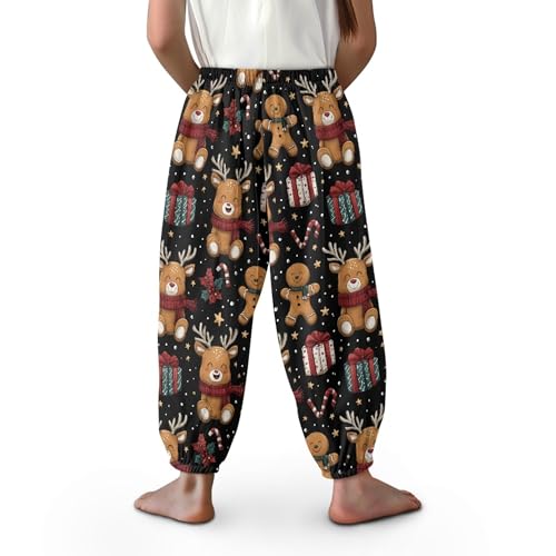 Image of Unisex Little Kids Yoga Trousers Bohemian Beach Pants Baggy Harem Activewear for Boys and Girls Age 3-10