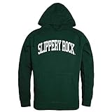 SRU Slippery Rock University The Rock College Hoodie Sweatshirt Forest X-Large