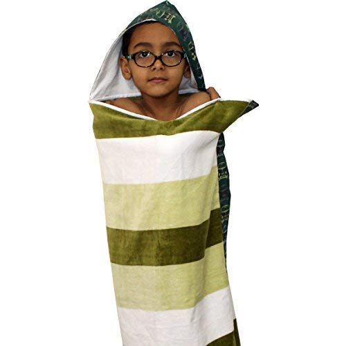 Desconocido Wildcollect Toalla con Capucha para Niños, Niños Y Bebés, Verde | Baby-Ley-244