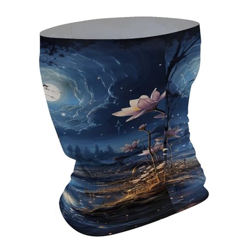 Lizards And Plants Neck Gaiter Face Cover Scarf, Breathable Sun Balaclava for Skiing Fishing Hiking Cycling3