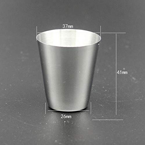 Lasenersm LW0971SB-30ML 4 Pieces 30Ml (1Oz) Stainless Steel Shot Cups Shot Glass Drinking Vessel thumb #2