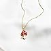 Simpleasure Pack 3 Cute Mushroom Pendant Chain Necklace for Three Best Friends Daughter Gold Dainty Fashion Friendship Christmas Birthday Jewelry Gifts