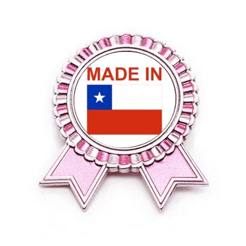 Broche Chili Country Love en métal rose taille M aux finitions soignées