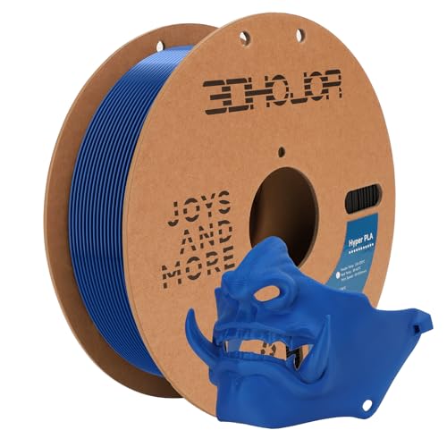 3DHOJOR 3D Printing Filament high-Speed PLA Filament 1.75mm 300mm/s 1kg Cardboard Spool Dimensional Accuracy +/- 0.03 mm Fit Most 3D FDM Printer-Blue