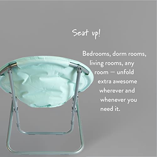 Urban Shop Micromink Saucer Chair, Light Blue Mint #TOP4