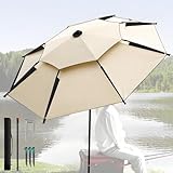 UTILISATION MULTI-SCÉNARIOS: Convient plage, jardin, balcon, ce parasol de jardin extérieur agit comme parasol de balcon, parasol de terrasse ou élégant toile protection uv pour détente en plein air