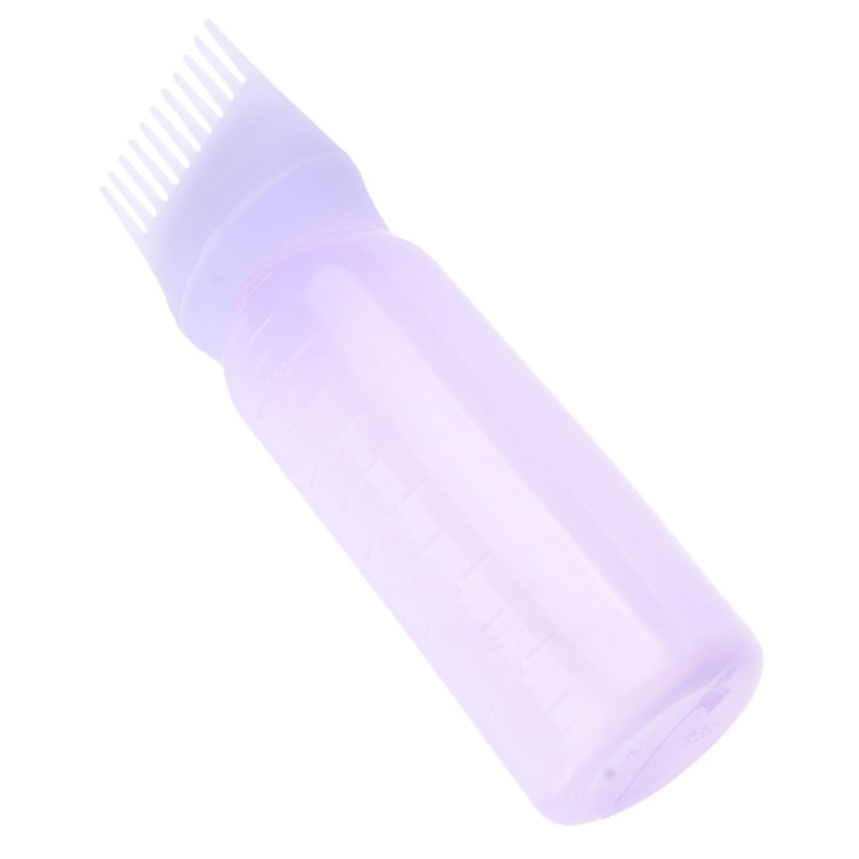 Healeved Hair Dye Bottles Comb Applicator Plastic Hair Coloring Tool for Dry Cleaning Perming Application