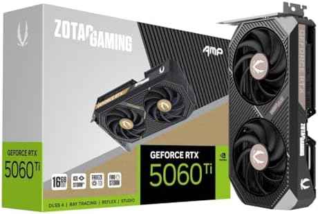 ZOTAC VGA RTX 5060TI 16 GB AMP GDDR7 Tarjeta Gráfica