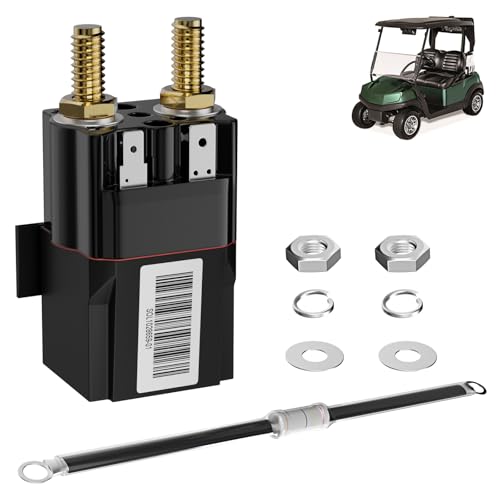 Panglong Club Car Solenoid 48 Volt Albright 4 Terminal Club Car 48V Solenoid Suitable for 2018-Up Tempo and Club Car New Model Golf Cart Replace OEM #102865901 1028659-01 SU60-2122P
