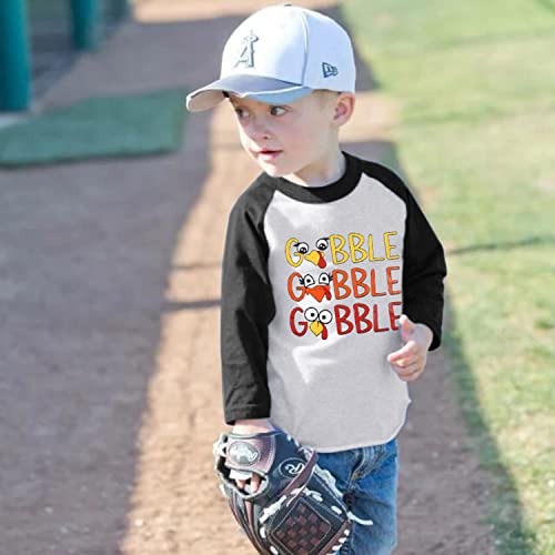 Toddler Thanksgiving Shirt Baby Girls Boys Coolest Cutest Turkey in Town Tshirt Fall Raglan Long Sleeve Baseball Tee Tops2